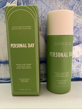 Personal day doing the work salicylic acid acne treatment , nib , exp 08/26